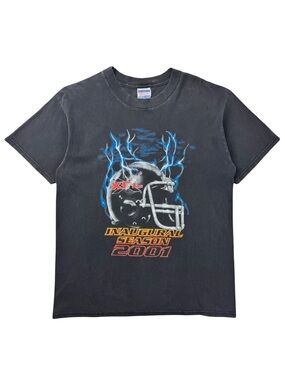 2001 Vintage XFL Inaugural Season WWF Football Wrestling T-Shirt